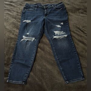 Maurices High-Rise Distressed Denim Skinny Jeans Size 24W
